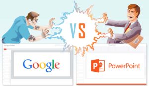 power point google slides pojedynek