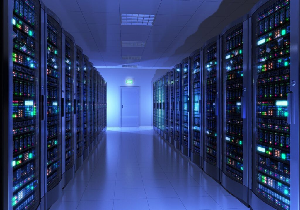 Data Center space racks, chmura, 3s