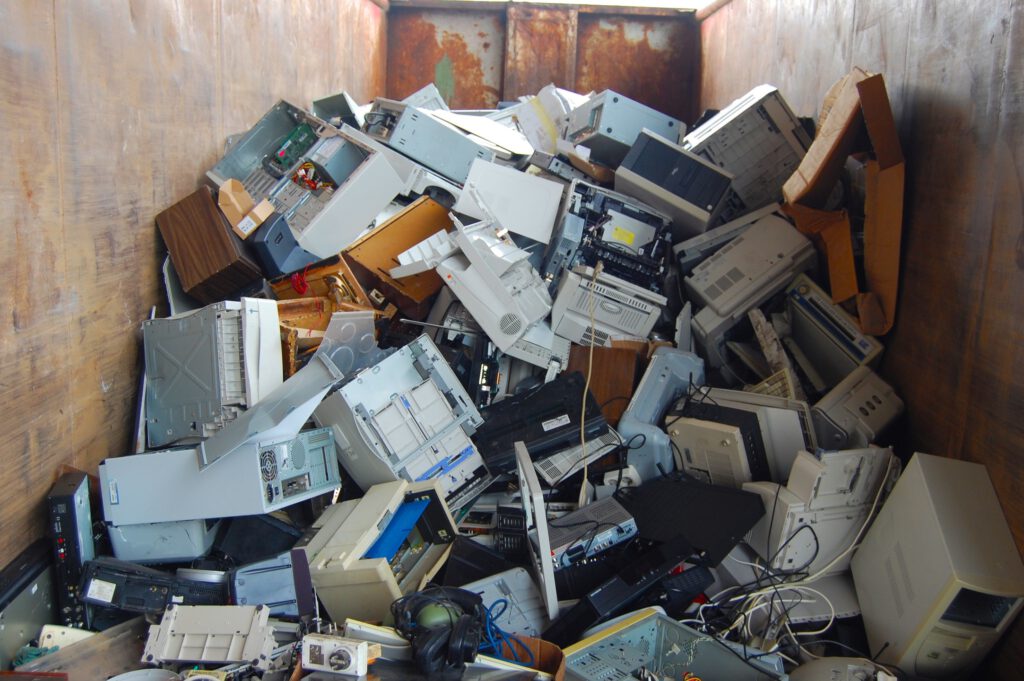 komputer, technologia, śmieci, elektrośmieci