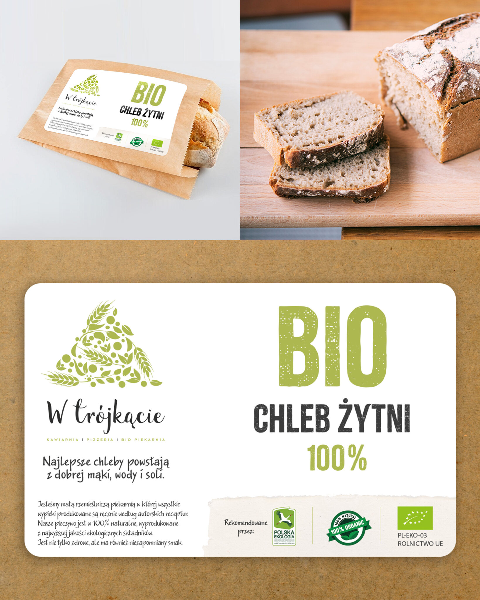 etykieta chleb bio