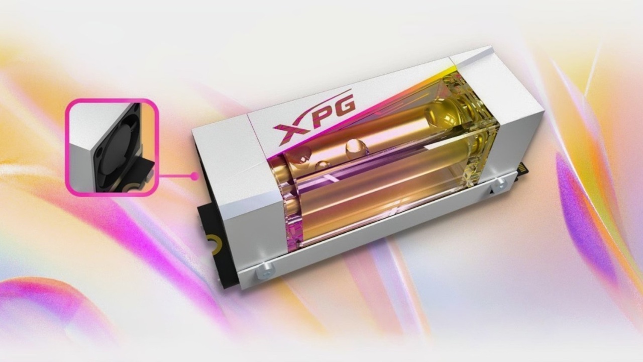 ADATA zaprezentuje NeonStorm PCIe Gen5 M.2 SSD z&nbsp;samodzielnym chłodzeniem wodnym na&nbsp;CES
