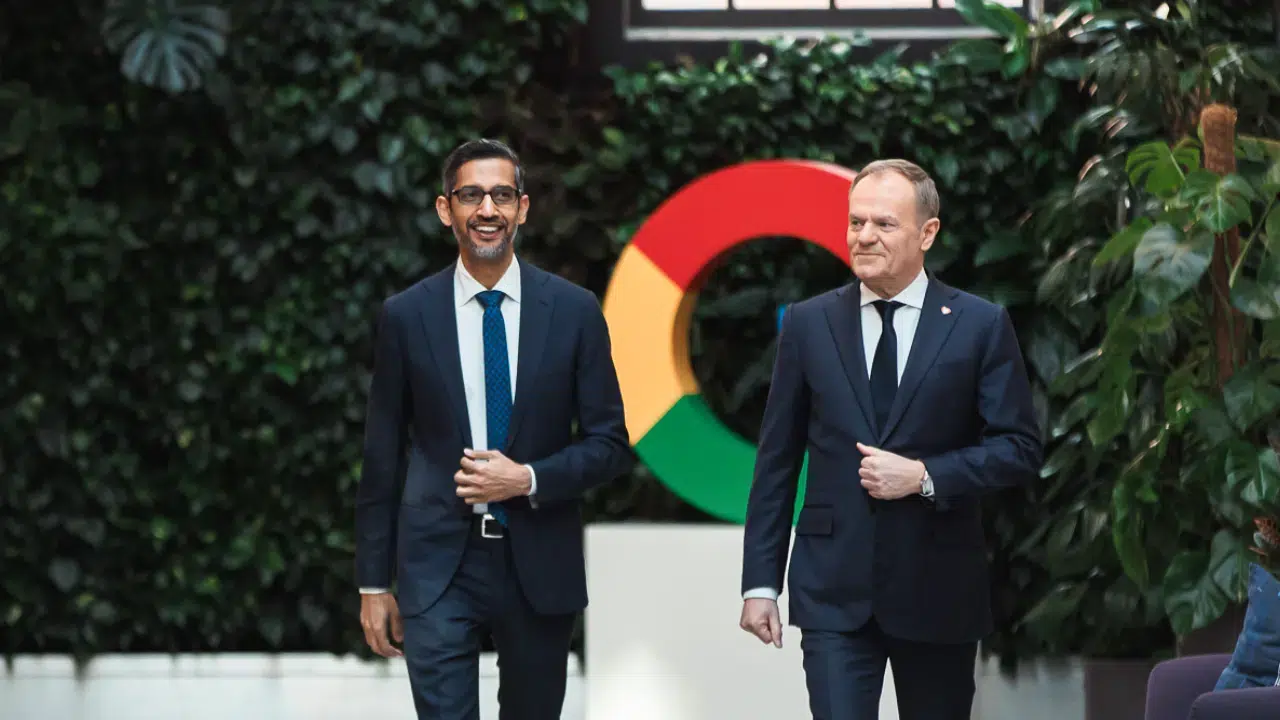 Google ogłasza partnerstwo na&nbsp;rzecz rozwoju AI w&nbsp;Polsce. Jak zareagował rynek?